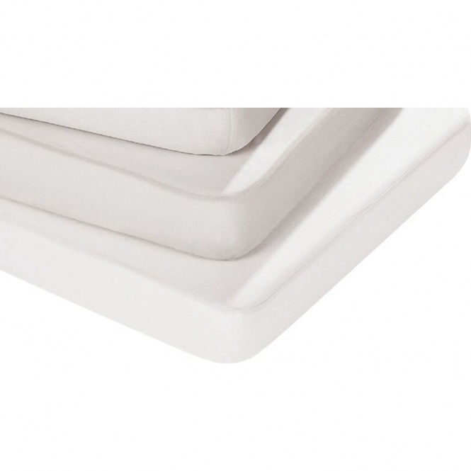 Spannbetttuch 100 x 50 weiss 